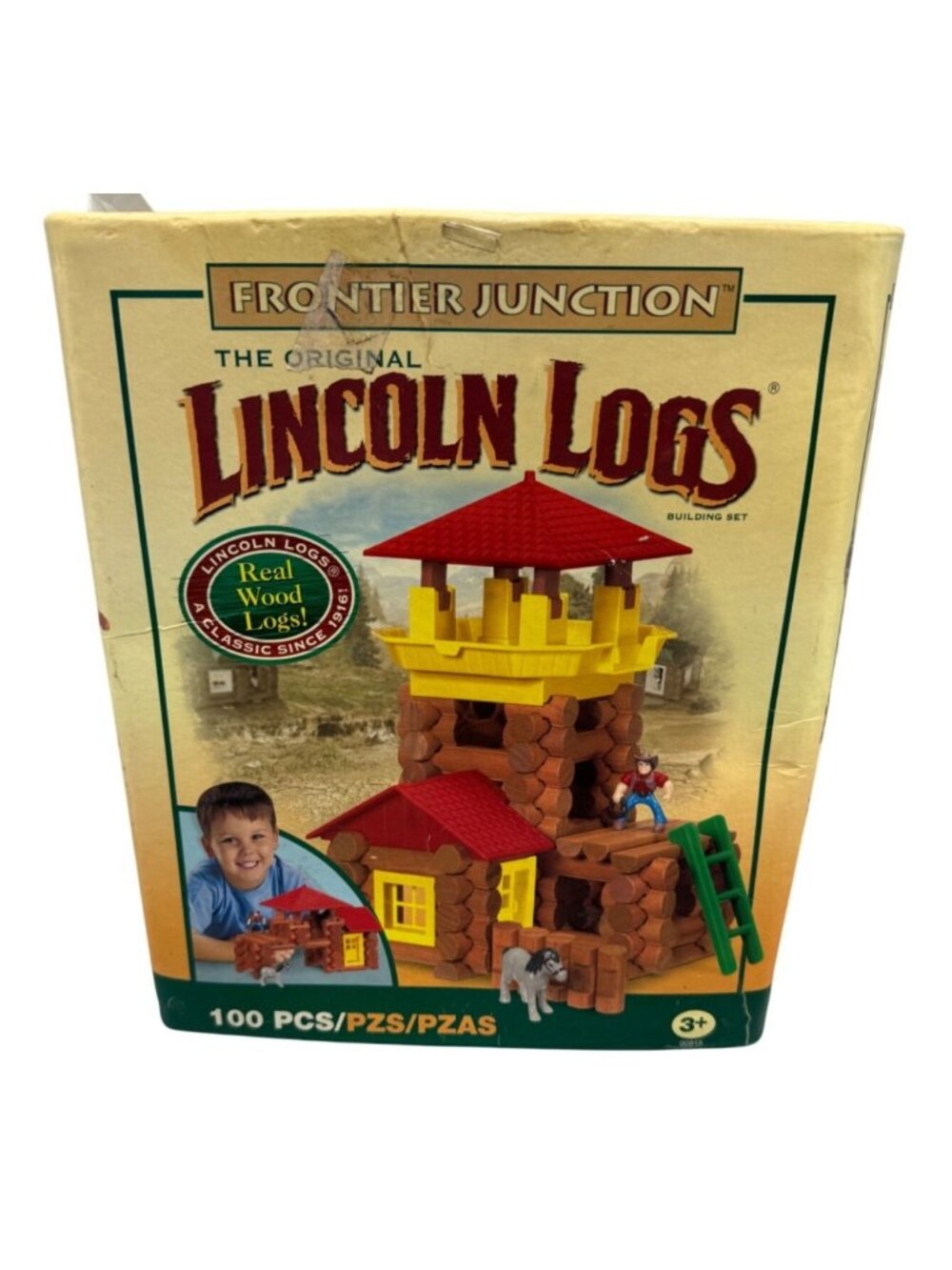 Lincoln Logs Frontier Junction Building Set Missing Pieces READ
